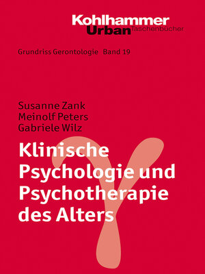 cover image of Klinische Psychologie und Psychotherapie des Alters